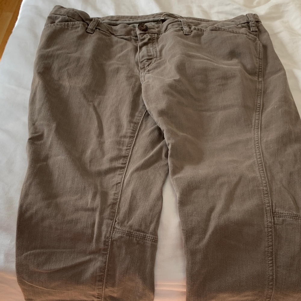 Massimo Dutti distressed light brown jeans EU 42
